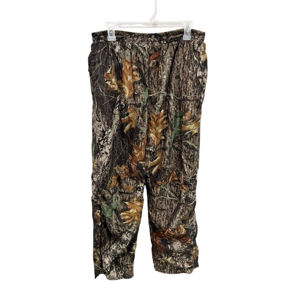 Bear Creek Outfitters Men's L Hunting Pants Reversible Camo/Solid Green Fleece